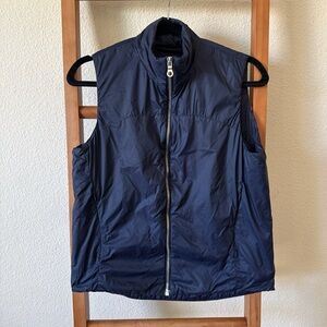 Callidae Los Angeles equestrian wear navy blue zip front vest extra small $365